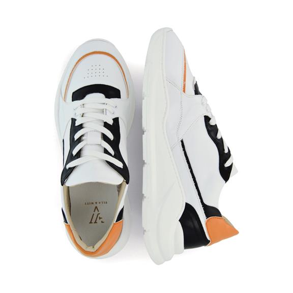 Goodall Sneaker White, Black & Orange 5
