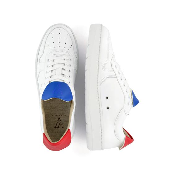 Davis Sneaker Wit, Rood & Blauw 3
