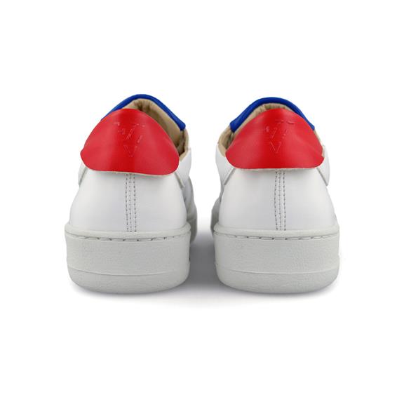Davis Sneaker Wit, Rood & Blauw 4