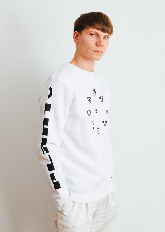 Equal Beings Sweater - White - Organic X Recycled 7