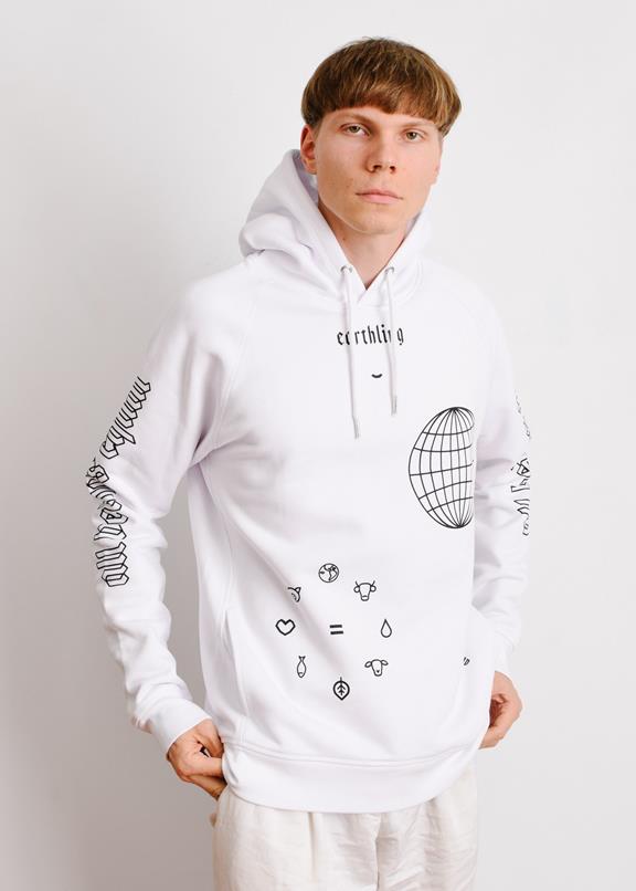 Earthling - Hoodie - Wit - Organic X Recycled 2