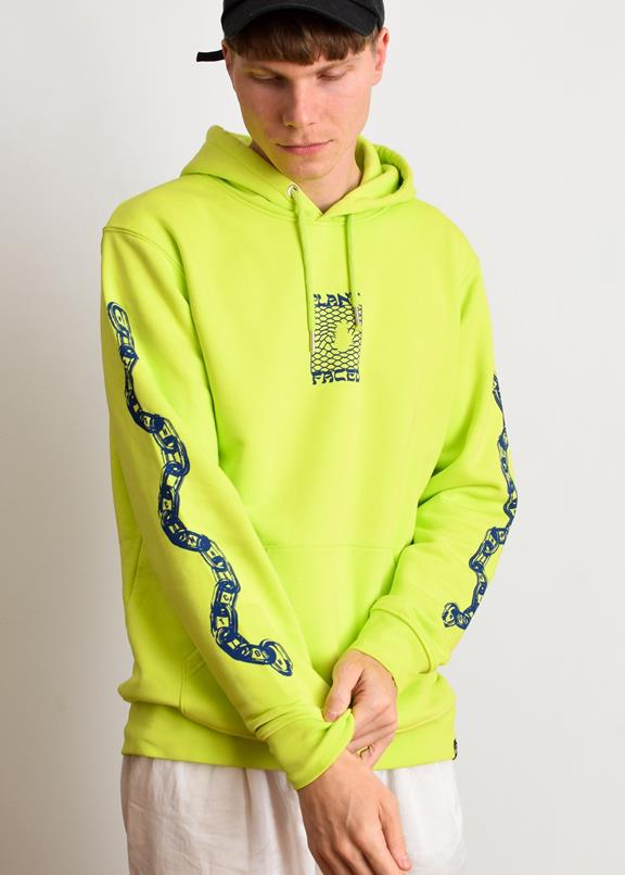 Make The Connection Hoodie - Limegroen 5
