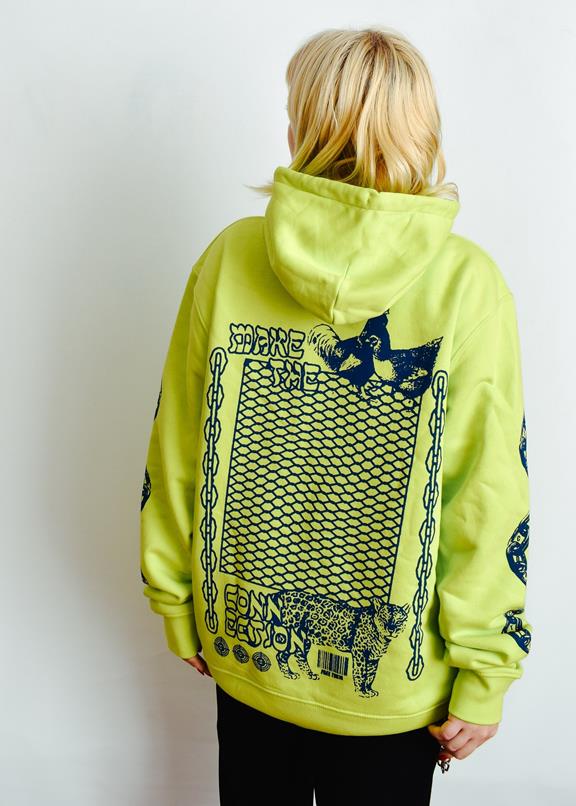 Make The Connection Hoodie - Limegroen 10