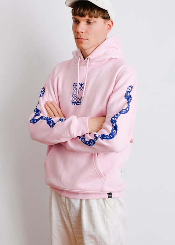 Make The Connection Hoodie - Roze X Blauw 6