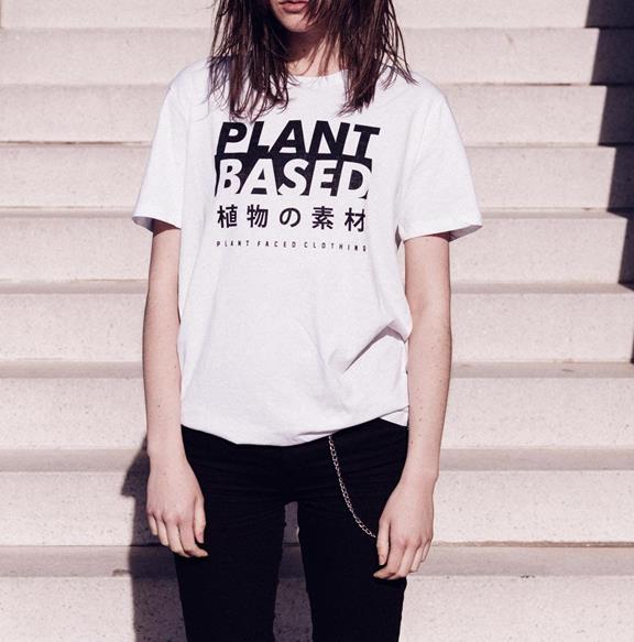 T-Shirt Plant Based Kanji Wit 2
