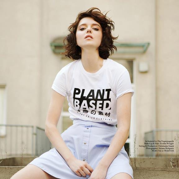 T-Shirt Plant Based Kanji Wit 5