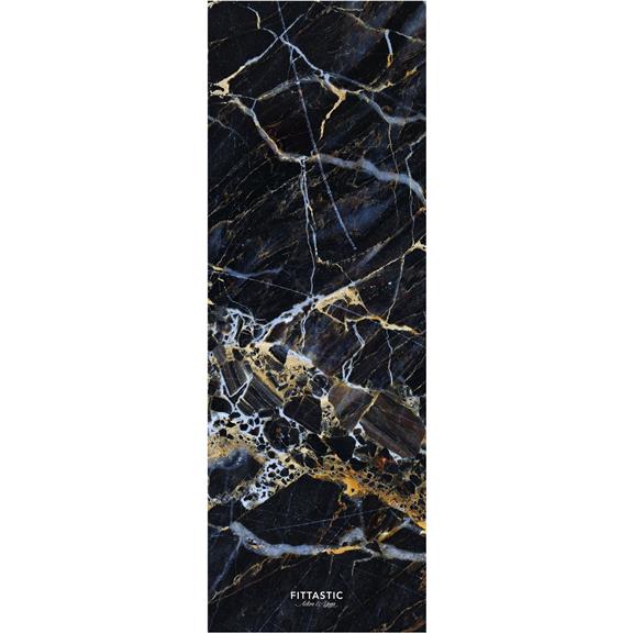 Travel Yoga Mat All-In-One Black Marble 1