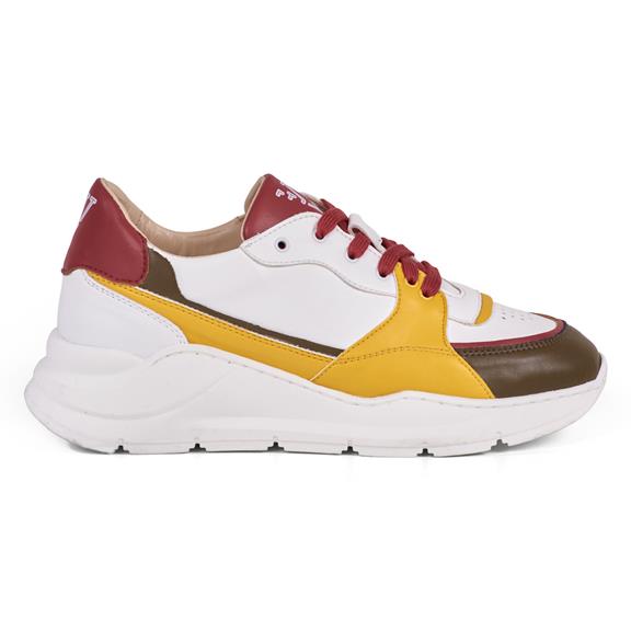 Sneaker Goodall Ii White, Yellow & Red 5