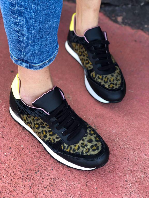 Sneakers Urban Leopard Black 2