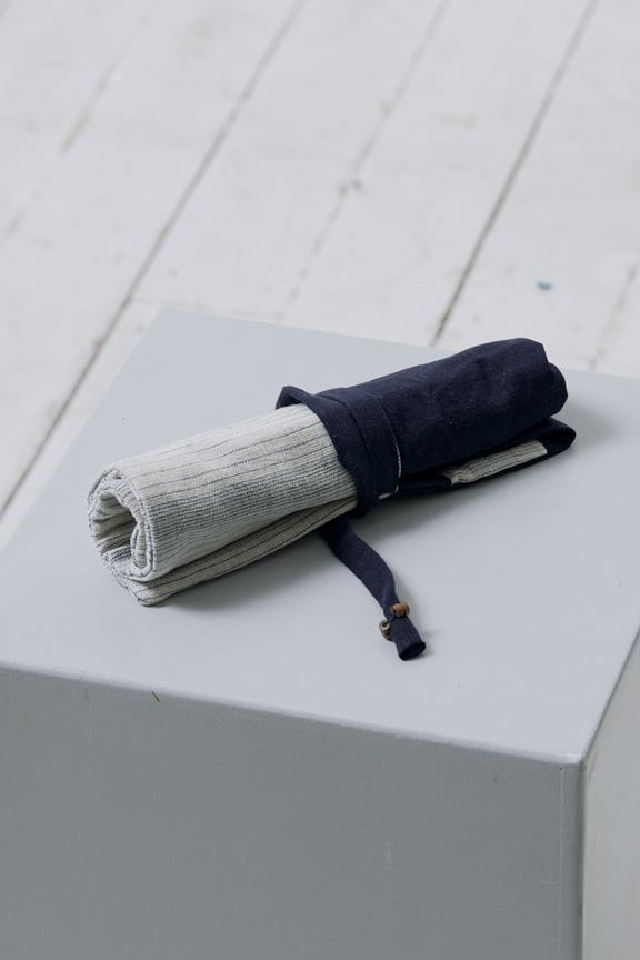 Roll-Up Pencil Case Navy 2