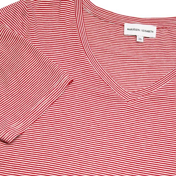 T-Shirt Vera Red Stripes 4