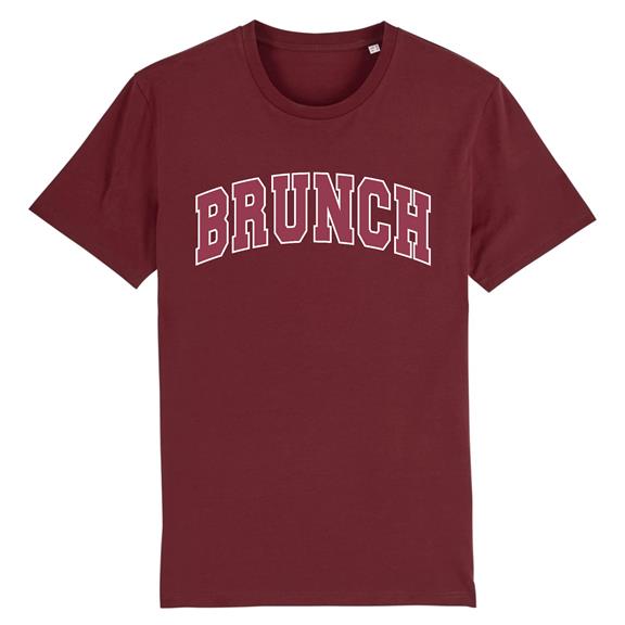 T-Shirt Brunch Bordeauxrood 1
