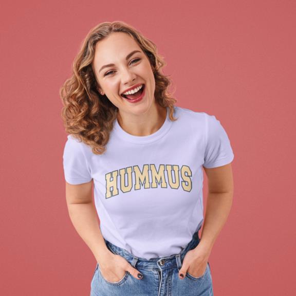 T-Shirt Hummus Wit 2