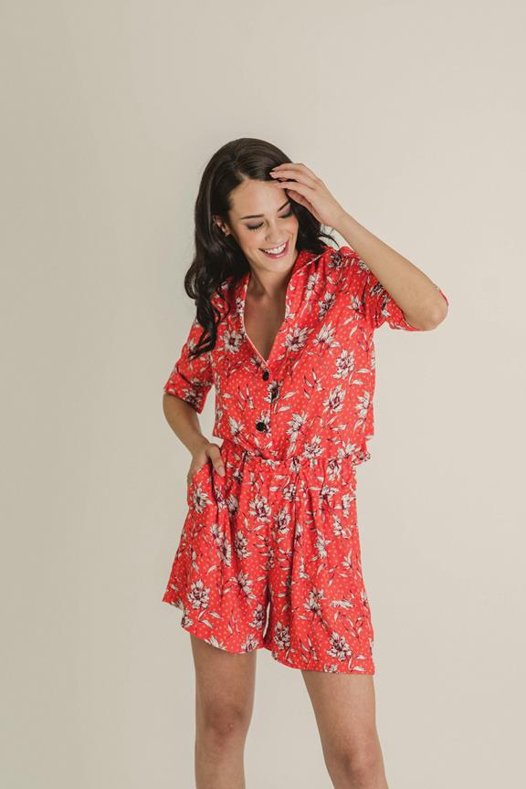 Shirt Shirley Floral Red 2
