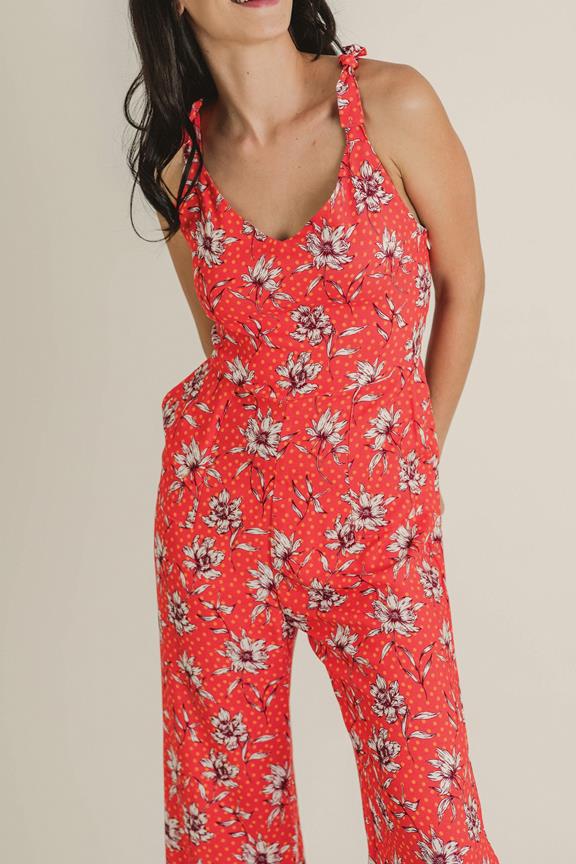 Jumpsuit Shirley Roze Rood 2