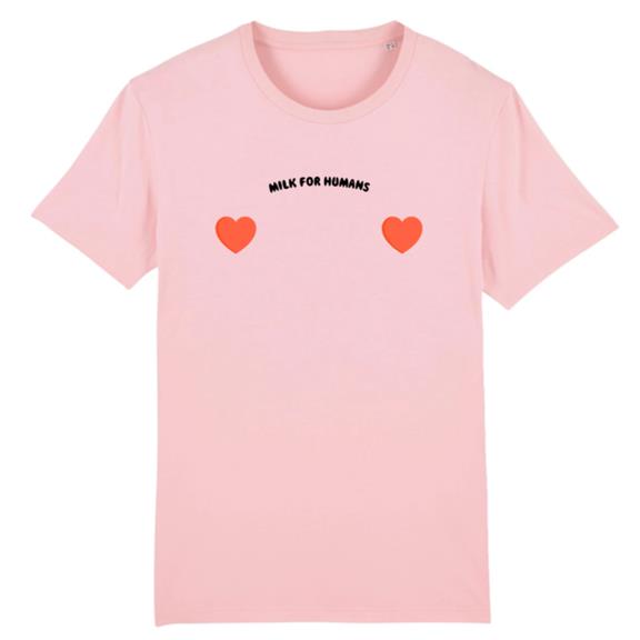 T-Shirt Milk For Humans Pink 4