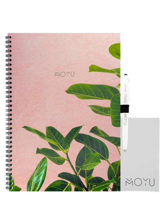 A4 Uitwisbaar Notitieboek Steenpapier Plant Roze 1