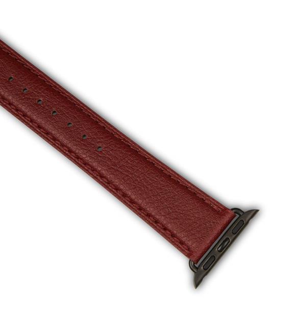 Watch Strap Apple Skin Red & Space Grey 3