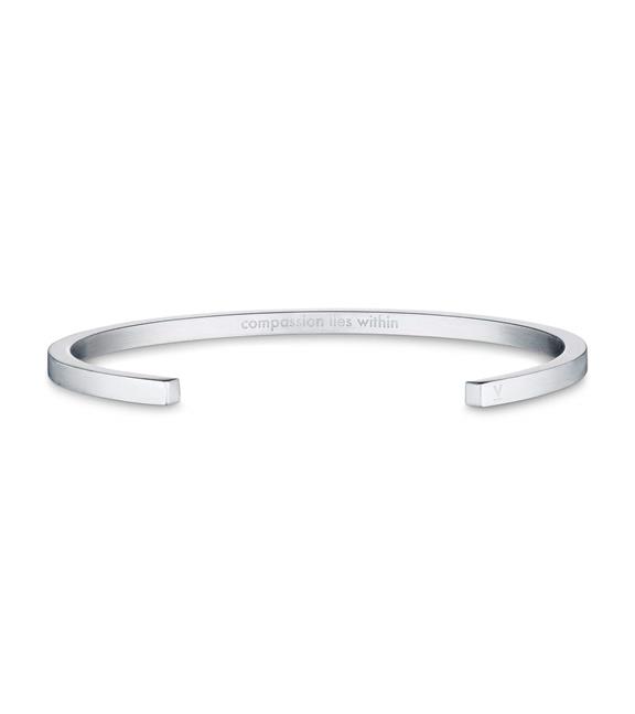 Silver Bangle With Silver & Black Classic Watch 4