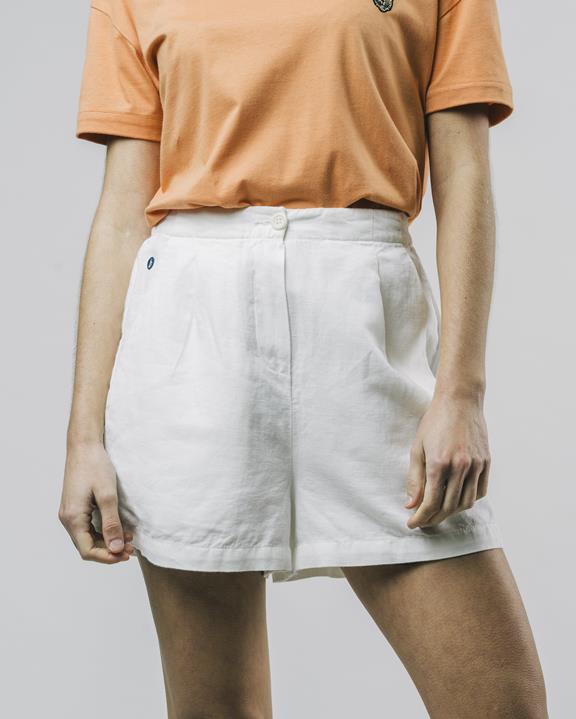Shorts Linen White 1