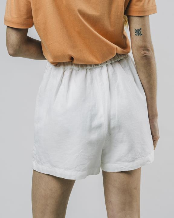 Shorts Linen White 4