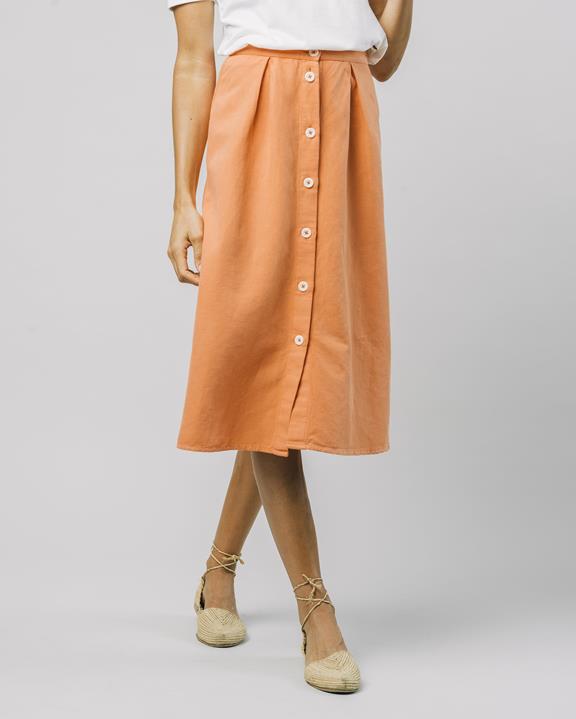 Midi Skirt Mandarine Orange 1