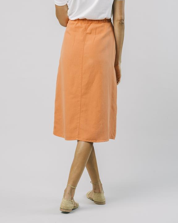 Midi Skirt Mandarine Orange 4