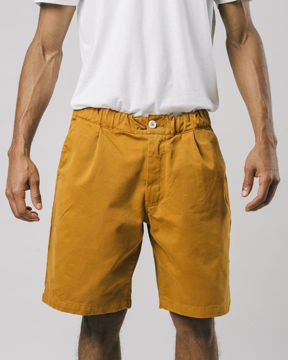 Oversized Shorts Ocher Yellow 1