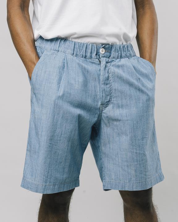 Oversize-Shorts Hellblau 1