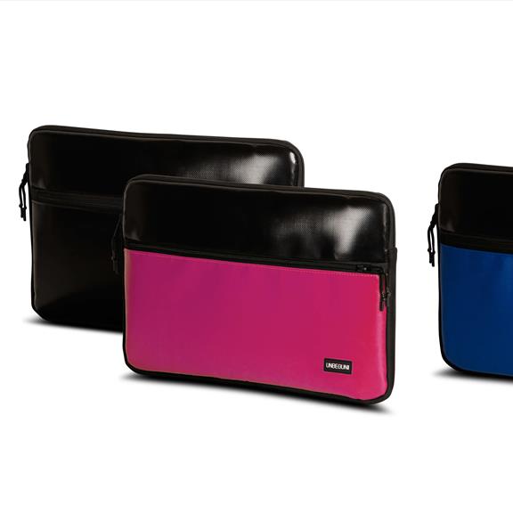 Laptop Sleeve With Front Pocket Black/Pink 4