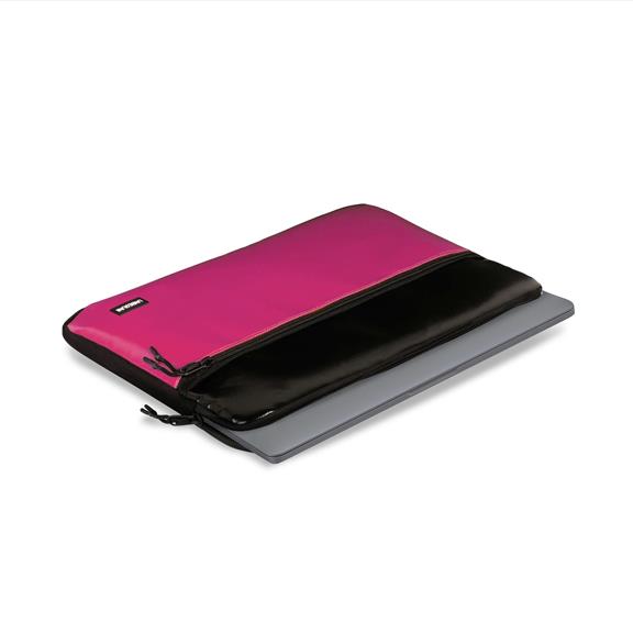 Laptop Sleeve With Front Pocket Black/Pink 5