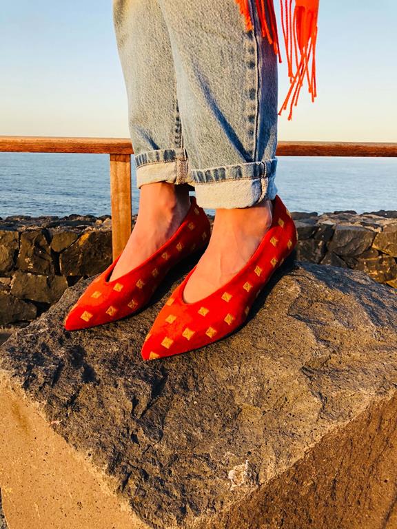 Flats Coccinelle Red 3