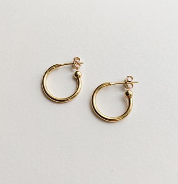 Earrings Small Hoops Gold Plated 2