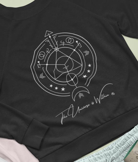 Sweatshirt The Universe Is Within Black 2