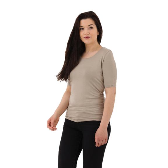 Short Sleeve Top The Original Taupe 3