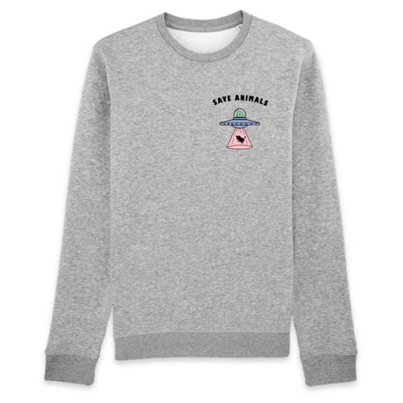 Sweatshirt Save Animals Grey 4