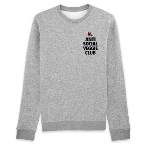 Sweatshirt Anti Social Veggie Club Grey 3