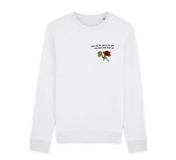 Sweatshirt Roses White 3
