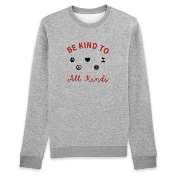 Sweatshirt Be Kind Grey 3