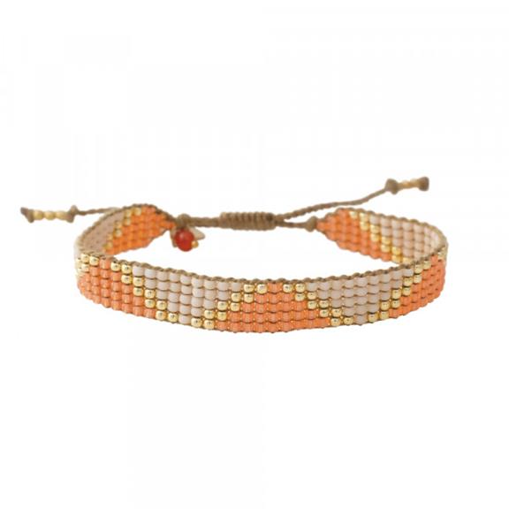 Flare Carnelian Gold Bracelet - Orange 5