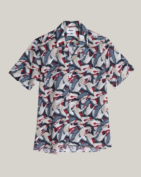 Aloha Shirt - Crane For Luck 1