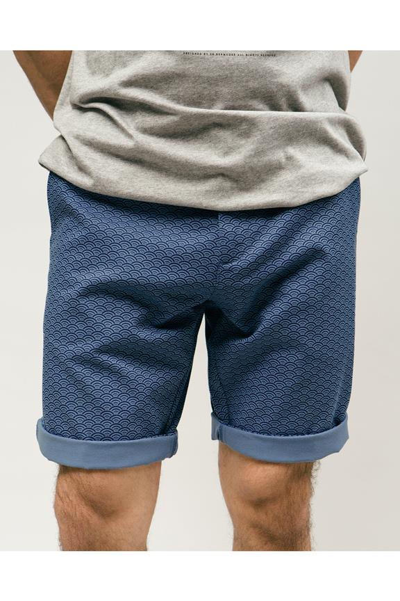Shorts Shibuya-Print Blau 6
