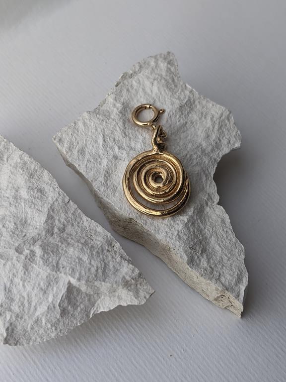 Charm The Spiral Gold Plated 1