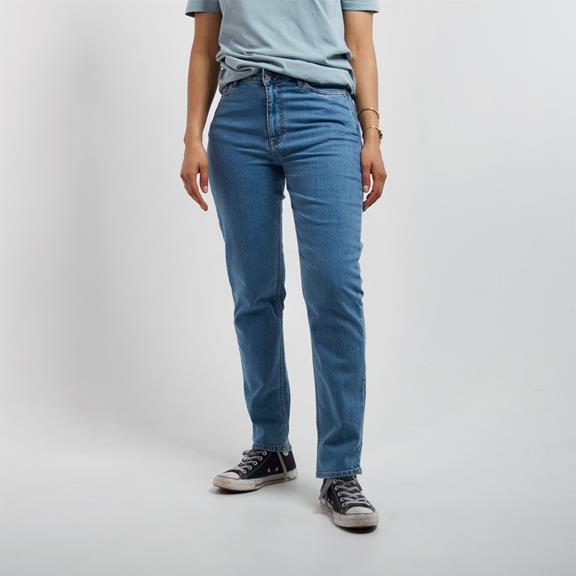 Jeans Straight Mom Blau 3