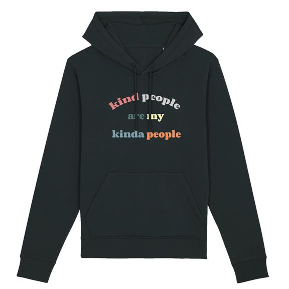 Hoodie Kind People Are My Kinda People Zwart 1