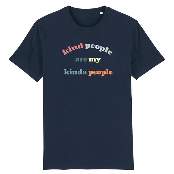 T-Shirt Kind People Are My Kinda People Donkerblauw 3