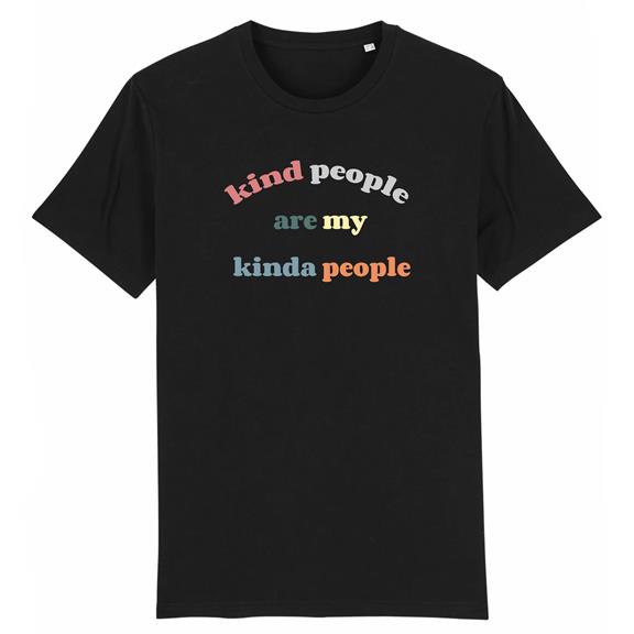 T-Shirt Kind People Are My Kinda People Zwart 1