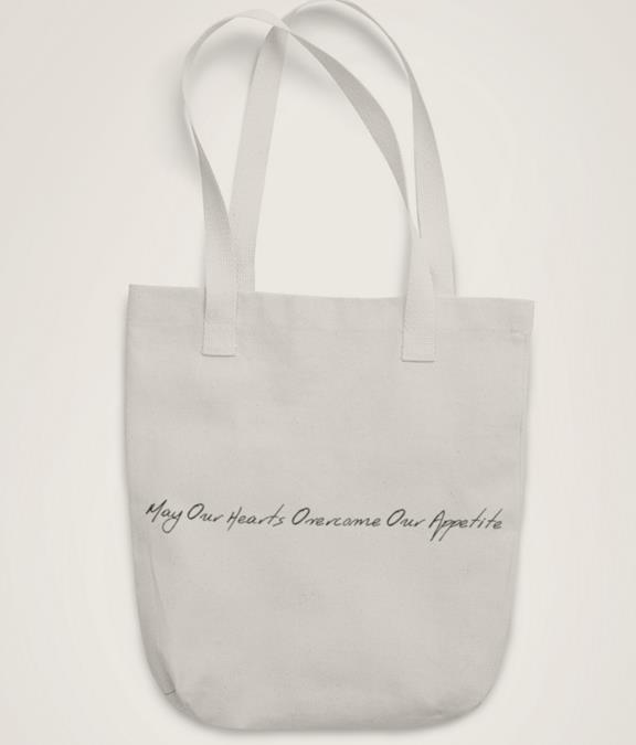Tote Bag May Our Hearts Overcome Our Appetite Naturel 1