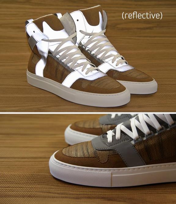 Sneakers Wooden Cube Bruin 4