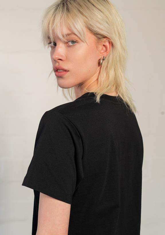 T-Shirt Dress Blanko Black 6
